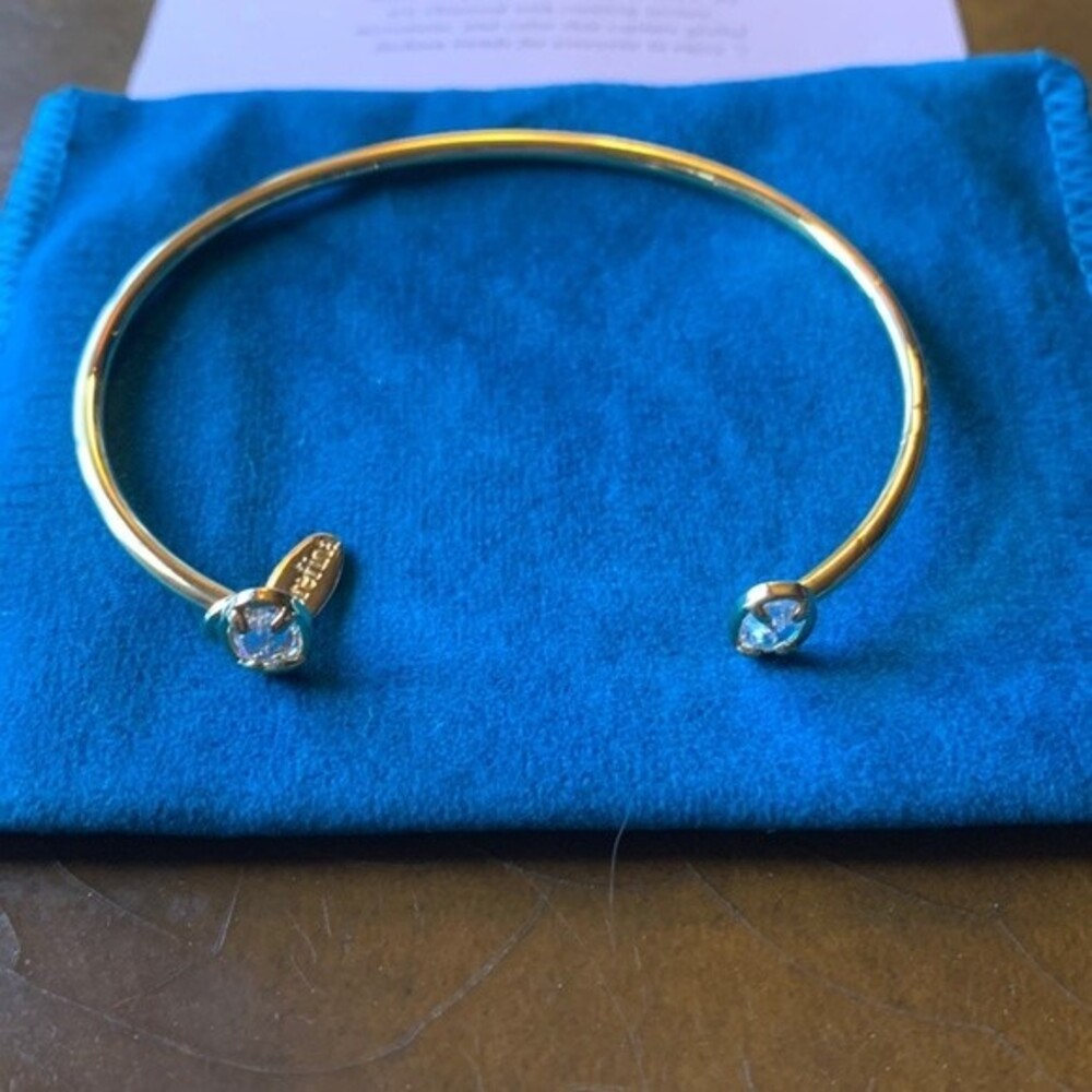 Serefina gold crystal bangle/cuff bracelet
